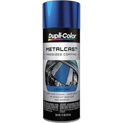 Dupli-Color - 11 oz Blue Anodized Automotive Heat Resistant Paint - Metallic Finish, 500°F Max Temp, Comes in Aerosol Can - First Tool & Supply