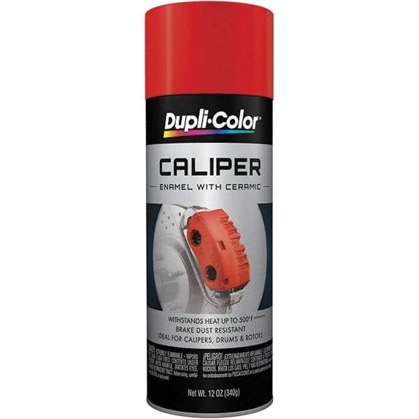 Dupli-Color - 12 oz Red Automotive Heat Resistant Paint - Gloss Finish, 500°F Max Temp, Comes in Aerosol Can - First Tool & Supply