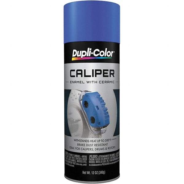 Dupli-Color - 12 oz Blue Automotive Heat Resistant Paint - Gloss Finish, 500°F Max Temp, Comes in Aerosol Can - First Tool & Supply