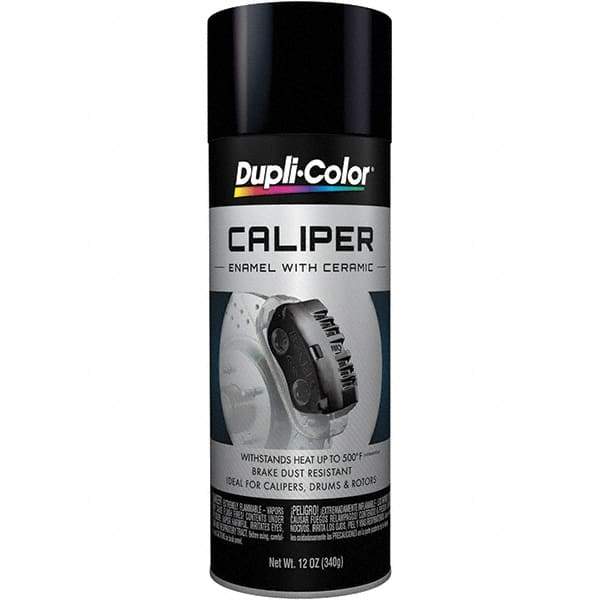 Dupli-Color - 12 oz Black Automotive Heat Resistant Paint - Gloss Finish, 500°F Max Temp, Comes in Aerosol Can - First Tool & Supply