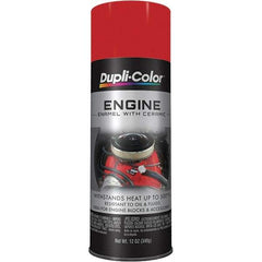 Dupli-Color - 12 oz Red Automotive Heat Resistant Paint - Gloss Finish, 500°F Max Temp, Comes in Aerosol Can - First Tool & Supply