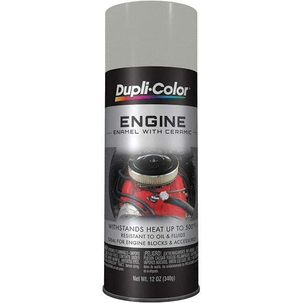 Dupli-Color - 12 oz Cast Coat Automotive Heat Resistant Paint - Metallic Finish, 500°F Max Temp, Comes in Aerosol Can - First Tool & Supply