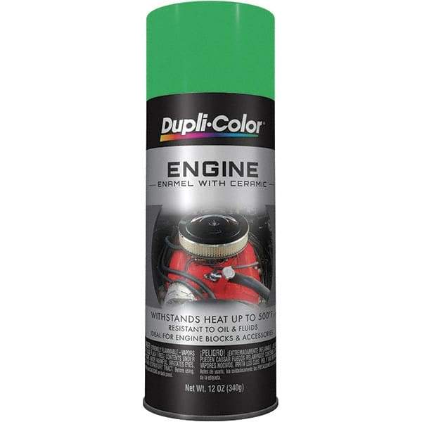 Dupli-Color - 12 oz Grabber Green Automotive Heat Resistant Paint - Gloss Finish, 500°F Max Temp, Comes in Aerosol Can - First Tool & Supply