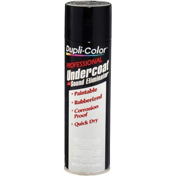 Dupli-Color - 17 oz Black Automotive Paintable Undercoating - Comes in Aerosol Can - First Tool & Supply