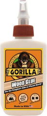 Gorilla Glue - 4 oz Bottle Natural Wood Glue - 3 to 4 hr Working Time, 24 hr Full Cure Time, Bonds to Cork Board & Wood - First Tool & Supply