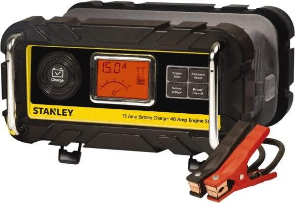 Stanley - 12 Volt Automatic Charger/Maintainer - 15 Amps, 40 Starter Amps - First Tool & Supply