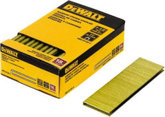 DeWALT - 1-1/2" Long x 1/4" Wide, 18 Gauge Crowned Construction Staple - Steel, Copper Finish, Chisel Point - First Tool & Supply