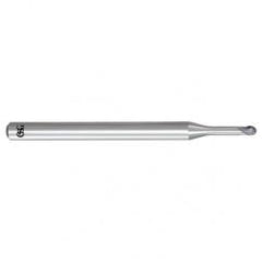 0.2mm x 4mm x 0.2mm x 45mm 2Fl Carbide Ball OSG EXOCARB® WXL® End Mill-WXL - First Tool & Supply