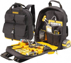 DeWALT - 23 Pocket Backpack Tool Bag - 14-1/2" Wide x 6" Deep x 19-3/4" High - First Tool & Supply