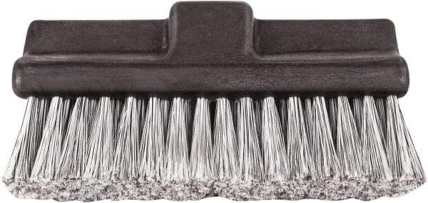 Harper Brush - 10" OAL, Vehicle Brush - Black Flagged Plastic Bristles, 2-1/4" Trim Length - First Tool & Supply