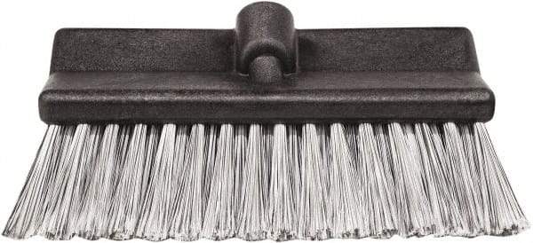 Harper Brush - 10" OAL, Vehicle Brush - Black Flagged Plastic Bristles, 2-1/4" Trim Length - First Tool & Supply