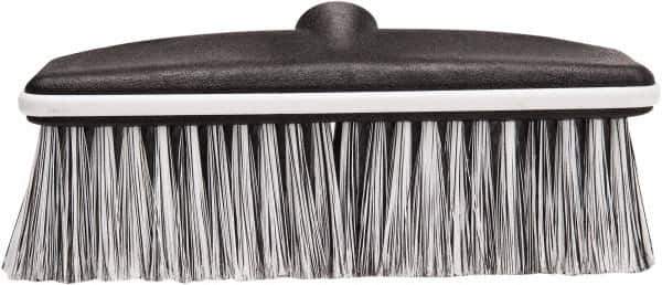 Harper Brush - 10" OAL, Vehicle Wash Brush Head - Black Flagged Plastic Bristles, 22-1/4" Trim Length, No Handle - First Tool & Supply