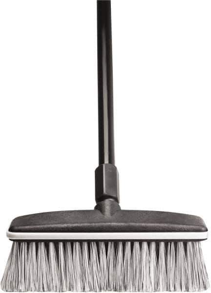 Harper Brush - 10" OAL, Vehicle Wash Brush - Black Flagged Plastic Bristles, 22-1/4" Trim Length, 54" Handle - First Tool & Supply