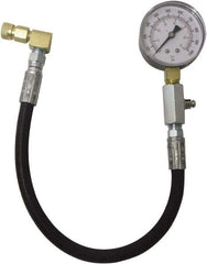 Lang - 1.38' Hose Length, 2,000 Max psi, Mechanical Automotive Diesel Compression Tester - 2 Lb Graduation - First Tool & Supply