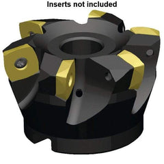 Kennametal - 13 Inserts, 160mm Cutter Diam, 3.5mm Max Depth of Cut, Indexable High-Feed Face Mill - 40mm Arbor Hole Diam, 63mm High, 7792VXE16 Toolholder, XE..160512.. Inserts, Series 7792VX - First Tool & Supply