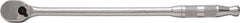 Proto - 3/8" Drive Pear Head Ratchet - Full Polish Chrome Finish, 13" OAL, 90 Gear Teeth, Long Arm Handle, Reversible Head - First Tool & Supply