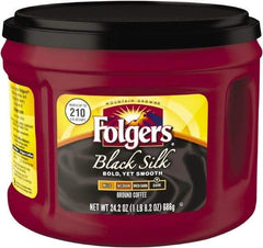 Folgers - Coffee, Black Silk, 24.2 oz Canister, 6/Carton - First Tool & Supply