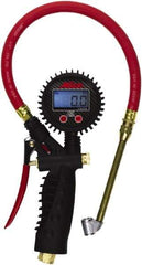 Milton - 0 to 255 psi Digital Dual Head Tire Pressure Gauge - AAA Battery, 15' Hose Length - First Tool & Supply