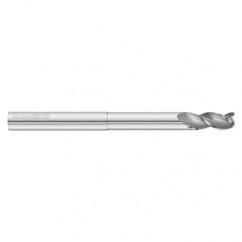 25mm Dia. x 150mm Overall Length 3-Flute 1.5mm C/R Solid Carbide SE End Mill-Round Shank-Center Cut-Uncoated - First Tool & Supply