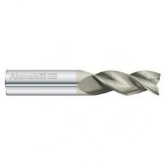 10mm Dia. x 64mm Overall Length 3-Flute Square End Solid Carbide SE End Mill-Round Shank-Center Cut-FC5 - First Tool & Supply