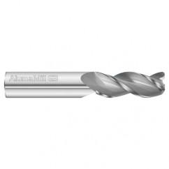 3/16 Dia. x 2 Overall Length 3-Flute .030 C/R Solid Carbide SE End Mill-Round Shank-Center Cut-Uncoated - First Tool & Supply