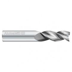 10mm Dia. x 64mm Overall Length 3-Flute Square End Solid Carbide SE End Mill-Round Shank-Center Cut-Uncoated - First Tool & Supply