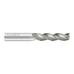 1/2 Dia. x 4 Overall Length 3-Flute Square End Solid Carbide SE End Mill-Round Shank-Center Cut-FC5 - First Tool & Supply