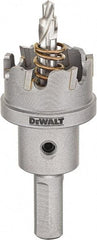 DeWALT - 1-1/8" Diam, 1/4" Cutting Depth, Hole Saw - Carbide-Tipped Saw, Toothed Edge - First Tool & Supply