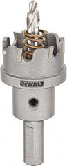 DeWALT - 7/8" Diam, 1/4" Cutting Depth, Hole Saw - Carbide-Tipped Saw, Toothed Edge - First Tool & Supply