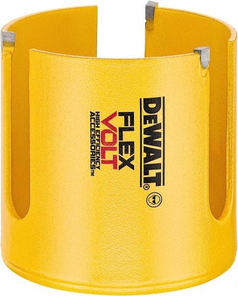 DeWALT - 2-9/16" Diam, 2" Cutting Depth, Hole Saw - Carbide-Tipped Saw, Toothed Edge - First Tool & Supply