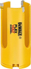 DeWALT - 1-3/8" Diam, 2" Cutting Depth, Hole Saw - Carbide-Tipped Saw, Toothed Edge - First Tool & Supply