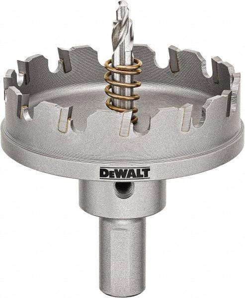 DeWALT - 2-5/8" Diam, 1/4" Cutting Depth, Hole Saw - Carbide-Tipped Saw, Toothed Edge - First Tool & Supply