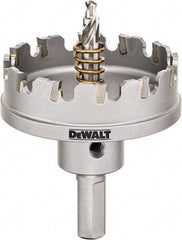 DeWALT - 2-1/4" Diam, 1/4" Cutting Depth, Hole Saw - Carbide-Tipped Saw, Toothed Edge - First Tool & Supply