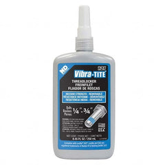 Vibra-Tite - 250 mL Bottle, Blue, Medium Strength Threadlocker - First Tool & Supply