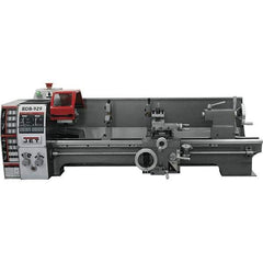 Jet - 8-3/4" Swing, 27-1/2" Between Centers, 115 Volt, Single Phase Bench Lathe - 3MT Taper, 3/4 hp, 130 to 2,000 RPM, 3/4" Bore Diam, 20" Deep x 30" High x 55" Long - First Tool & Supply