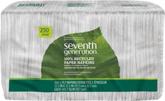 Seventh Generation - 12-1/2" Long x 11-1/2" Wide, Paper Napkins - 1 Ply, White - First Tool & Supply