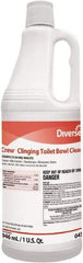 Diversey - 1 qt Bottle Liquid Toilet Bowl Cleaner - Floral Scent, Disinfectant, Nonacidic, Toilet Bowl - First Tool & Supply