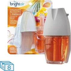 BRIGHT Air - 0.67 oz Packet Air Freshener - Liquid, Hawaiian Blossoms & Papaya Scent - First Tool & Supply