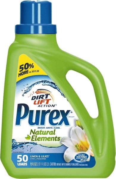 Purex - 75 oz Liquid Laundry Detergent - Linen & Lilies Scent - First Tool & Supply