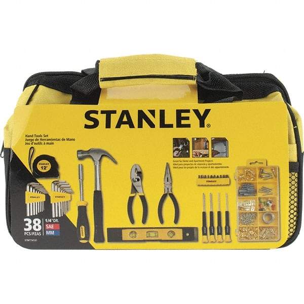 Stanley - 38 Piece Household Tool Kit - Comes in Soft Sided Tote - First Tool & Supply