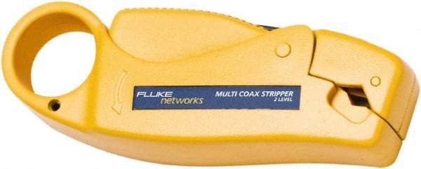 Fluke Networks - 1 Piece, Coaxial Wire Stripper - Comes in Clam Shell - First Tool & Supply