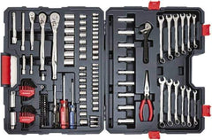 Crescent - 148 Piece 1/4, 3/8 & 1/2" Drive Mechanic's Tool Set - Comes in Blow Molded Case - First Tool & Supply