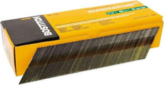 Stanley Bostitch - 15 Gauge 0.07" Shank Diam 2-1/2" Long Finishing Nails for Power Nailers - Steel, Bright Finish, Smooth Shank, Angled Stick Adhesive Collation, Round Head, Chisel Point - First Tool & Supply