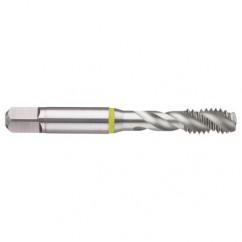 M20x2.5 6H 4-Flute Cobalt Yellow Ring Semi-Bottoming 40 degree Spiral Flute Tap-Bright - First Tool & Supply