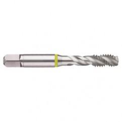 1/2-13 2B 3-Flute Cobalt Yellow Ring Semi-Bottoming 40 degree Spiral Flute Tap-Bright - First Tool & Supply