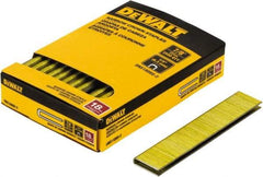 DeWALT - 7/8" Long x 1/4" Wide, 18 Gauge Crowned Construction Staple - Steel, Copper Finish, Chisel Point - First Tool & Supply