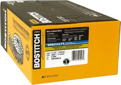 Stanley Bostitch - 13 Gauge 2-1/2" Long Siding Nails for Power Nailers - Steel, Galvanized Finish, Smooth Shank, Coil Wire Collation, Round Head, Blunt Diamond Point - First Tool & Supply