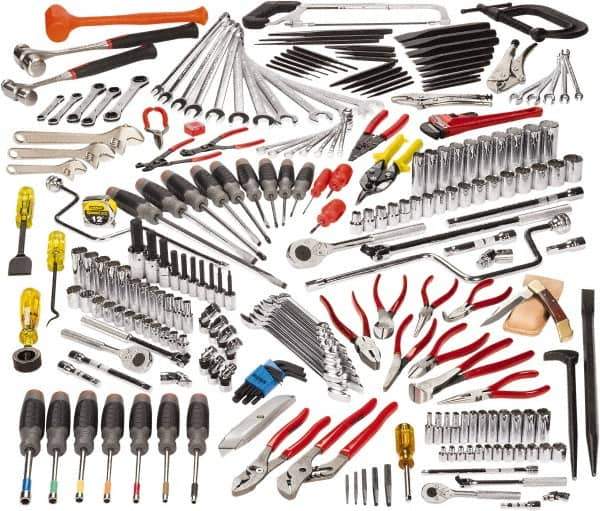 Proto - 229 Piece 1/4, 3/8 & 1/2" Drive Master Tool Set - Comes in Top Chest - First Tool & Supply