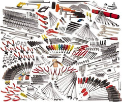 Proto - 558 Piece 1/4, 3/8 & 1/2" Drive Master Tool Set - Comes in Workstation - First Tool & Supply