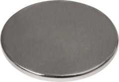 Mag-Mate - 1" Diam x 1/16" High Neodymium Rare Earth Magnet - 16.5 Lb Max Capacity, 180°F Max, Nickel Plated - First Tool & Supply